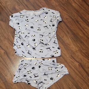Disney Nightmare Before Christmas 2 Piece Pajama Set